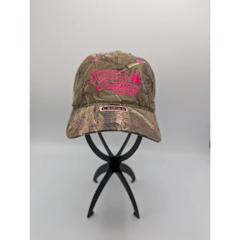 Realtree Camouflage Embroidered Cap Scheels Outfitters Ladies New‎